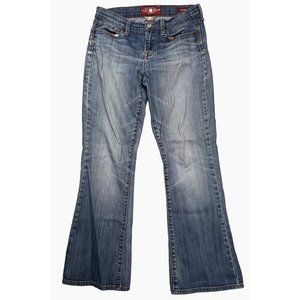 Lucky Brand Sofia Boot Low Rise Denim Jeans Size 8 Womens